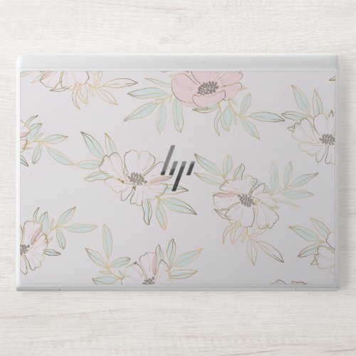 Classy Floral Line ArtHP EliteBook X360 1030 G2 HP Laptop Skin