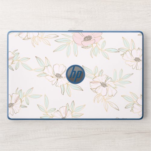 Classy Floral Line ArtHP EliteBook X360 1030 G2 HP Laptop Skin