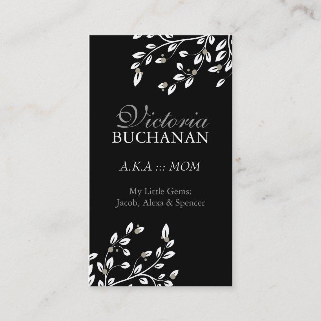 Classy Floral Mommy Card (Front)