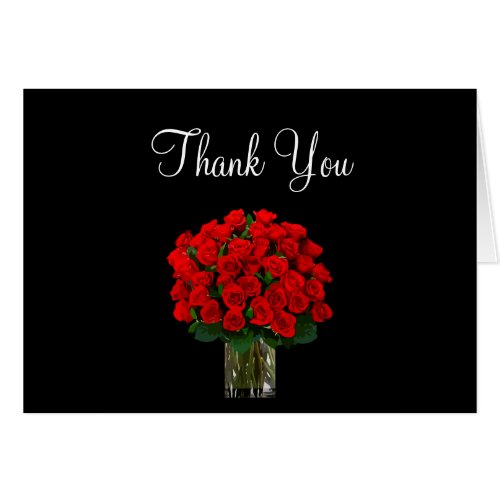 Classy Floral Thank You Card Design