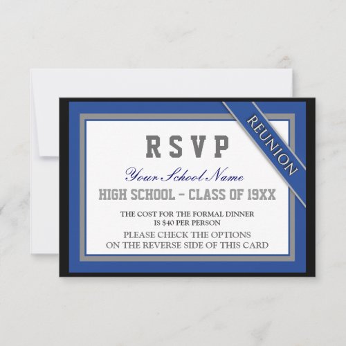 Classy Formal Class Reunion RSVP