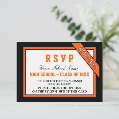 Classy Formal Class Reunion RSVP