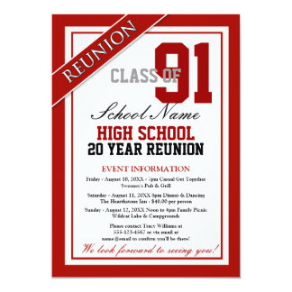 High School Reunion Invitations 4