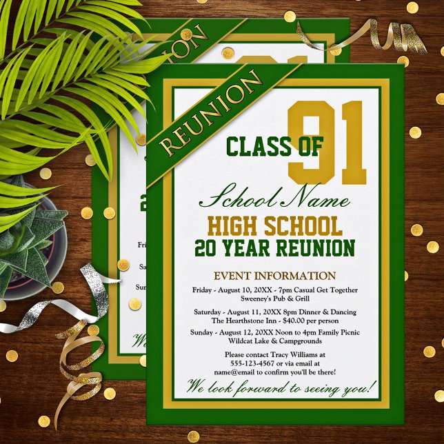 Classy Formal High School Reunion Invitation (Creator Uploaded)