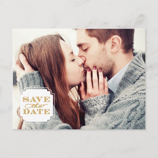 Classy Frame Save the Date Postcard (Front)