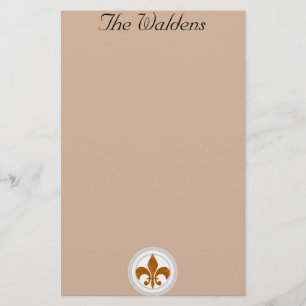 Classy French Fleur de Lis Custom Stationary Stationery