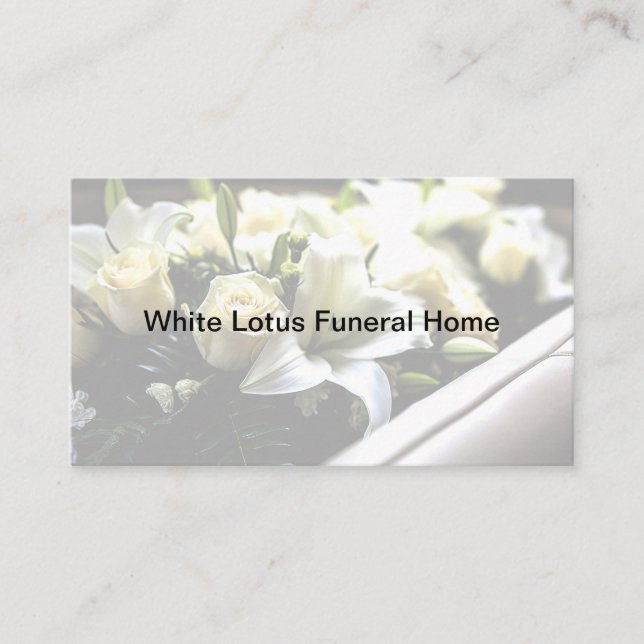Classy Funeral Home Business Cards Design (Front)