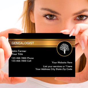 Classy Genealogist Business Cards
