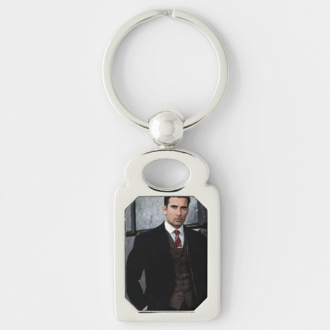 Classy Gentleman metal keychain (Front)