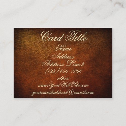 Classy Genuine Leather Designer Business Cards