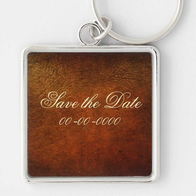 Classy Genuine Leather Designer Keychain (Front)