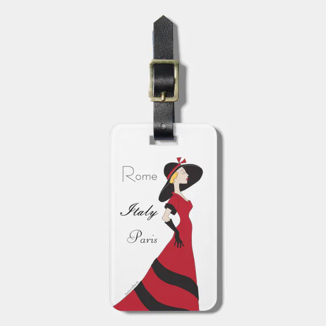 Classy Girl luggage tag Zazzle