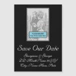 [ Thumbnail: Classy, Glamorous "Save Our Date!" Magnetic Card ]
