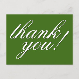 Classy, Glamorous "thank you!" Postcard