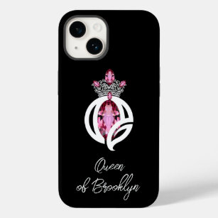 Classy Glitzy Funny Ladies Queen Crown Case-Mate iPhone 14 Case