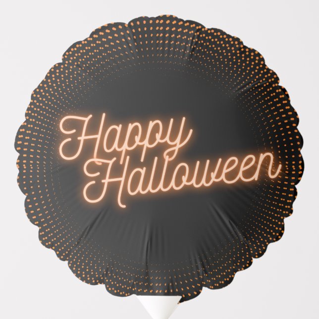 Classy Glowing Happy Halloween Balloon (Front)