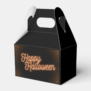 Classy Glowing Happy Halloween Favor Boxes