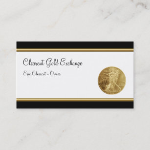 Classy Gold Investment Modern Business Cards