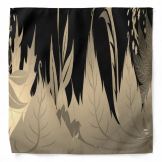 Classy Gold Leaf Design Bandana