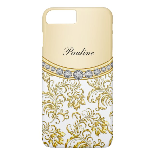 Classy Gold Monogram Style Case-Mate iPhone Case (Back)