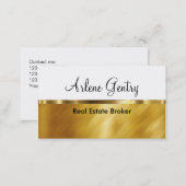 Classy Gold Real Estate Business Cards (Front/Back)