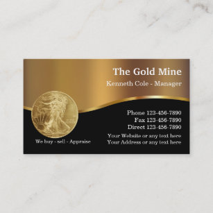 Classy Gold Sales Distribution Business Card
