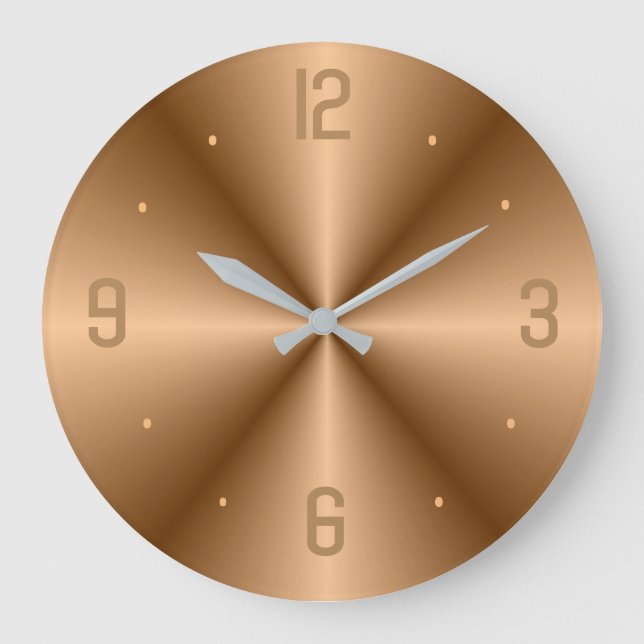 Classy Gold with Big Numerals> Minimalist Clocks (Front)