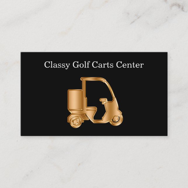 Classy Golf Business Cards (Front)