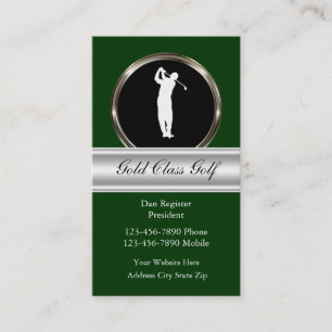 Classy Golf Business Cards
