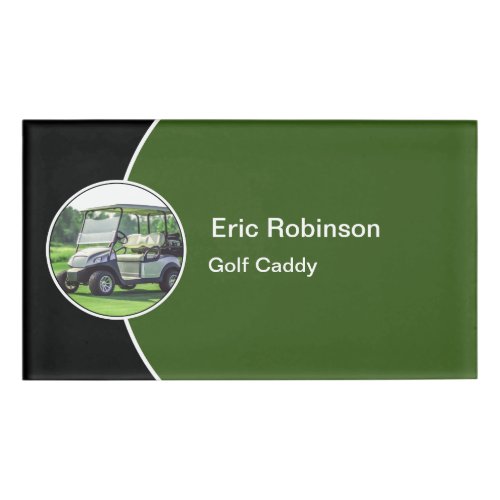 Classy Golf Caddy Name Tags Design