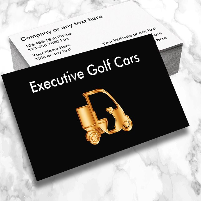 Classy Golf Carts Sale And Service Business Cards (Creator Uploaded)