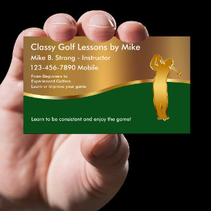 Classy Golf Lessons Business Card