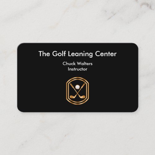 Classy Golf Theme Business Card