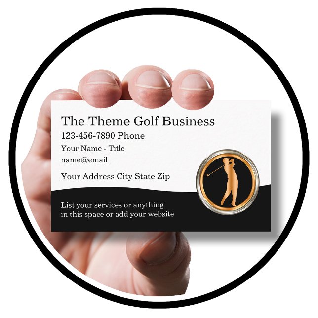 Classy Golf Theme Business Cards Design (Creator Uploaded)