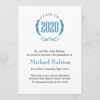 Classy Graduation Announcement by goskell at Zazzle