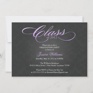 Classy Graduation Party Invitation