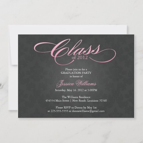 Classy Graduation Party Invitations