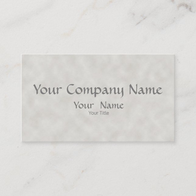 Classy Gray Parchment All-Purpose Business Card (Front)