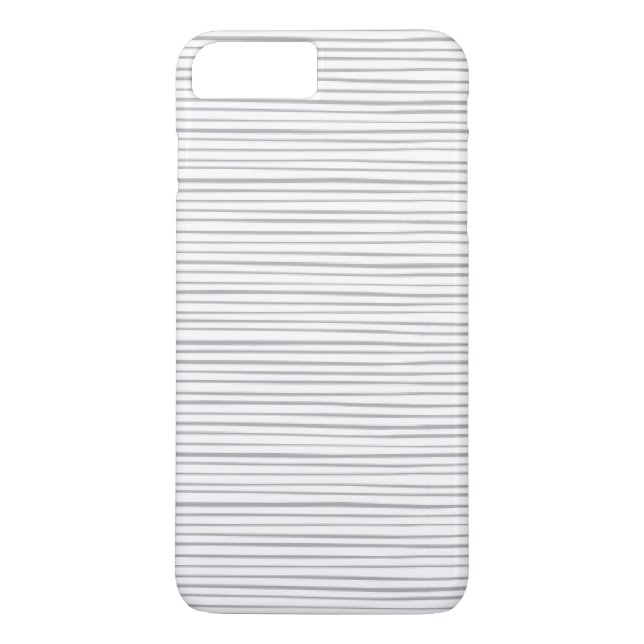 Classy Gray Watercolor Stripes Case-Mate iPhone Case (Back)
