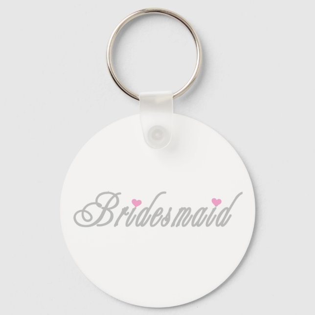 Classy Grays Bridesmaid Keychain (Front)
