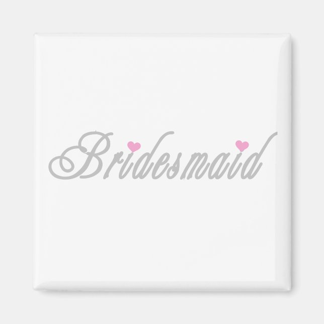 Classy Grays Bridesmaid Magnet (Front)