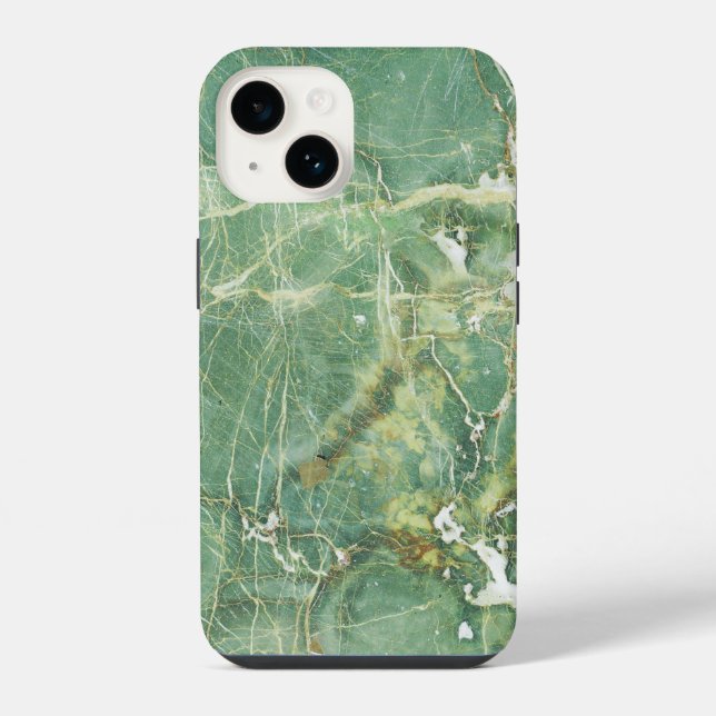 Classy Green White Marble Pattern iPhone / Android Case (Back)