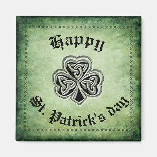 Classy grundge Irish lucky shamrock Magnet
