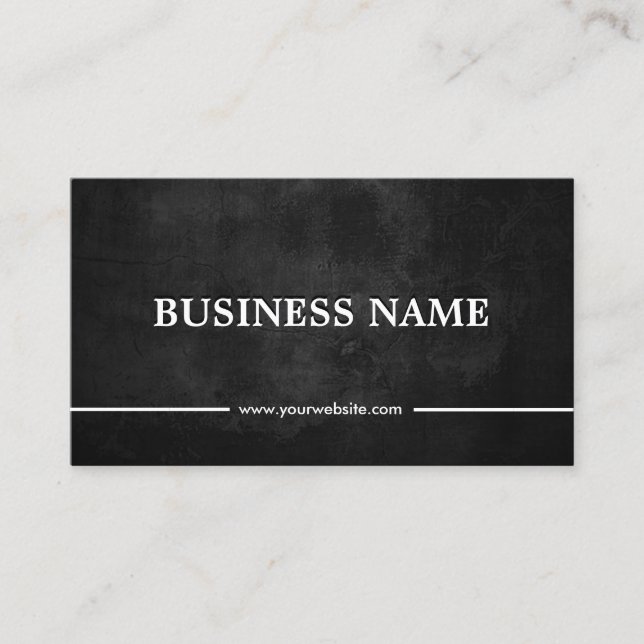 Classy Grunge Dark Masonry  Business Card (Front)