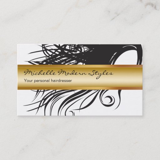 Customizable Classy Hair Beauty Business Cards
