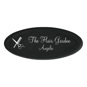 Classy Hair Salon Staff Name Tag