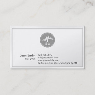 Classy Hair Stylist Appointment Business Card