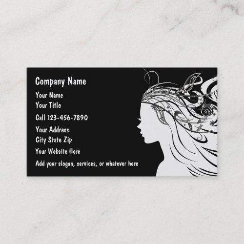 Classy Hairdressing Business Cards