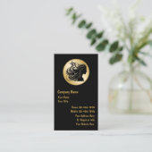 Classy Hairdressing Business Cards (Standing Front)