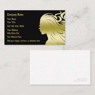 Classy Hairdressing Business Cards